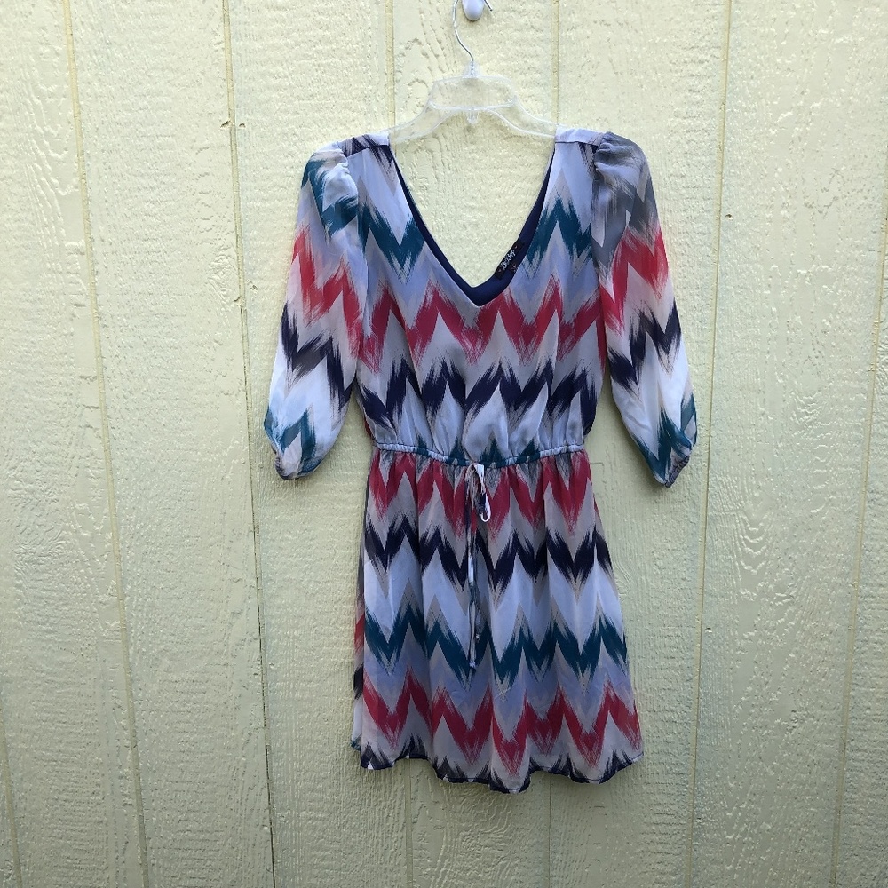 Bebop Women's Multi Color Casual dress, Size Small